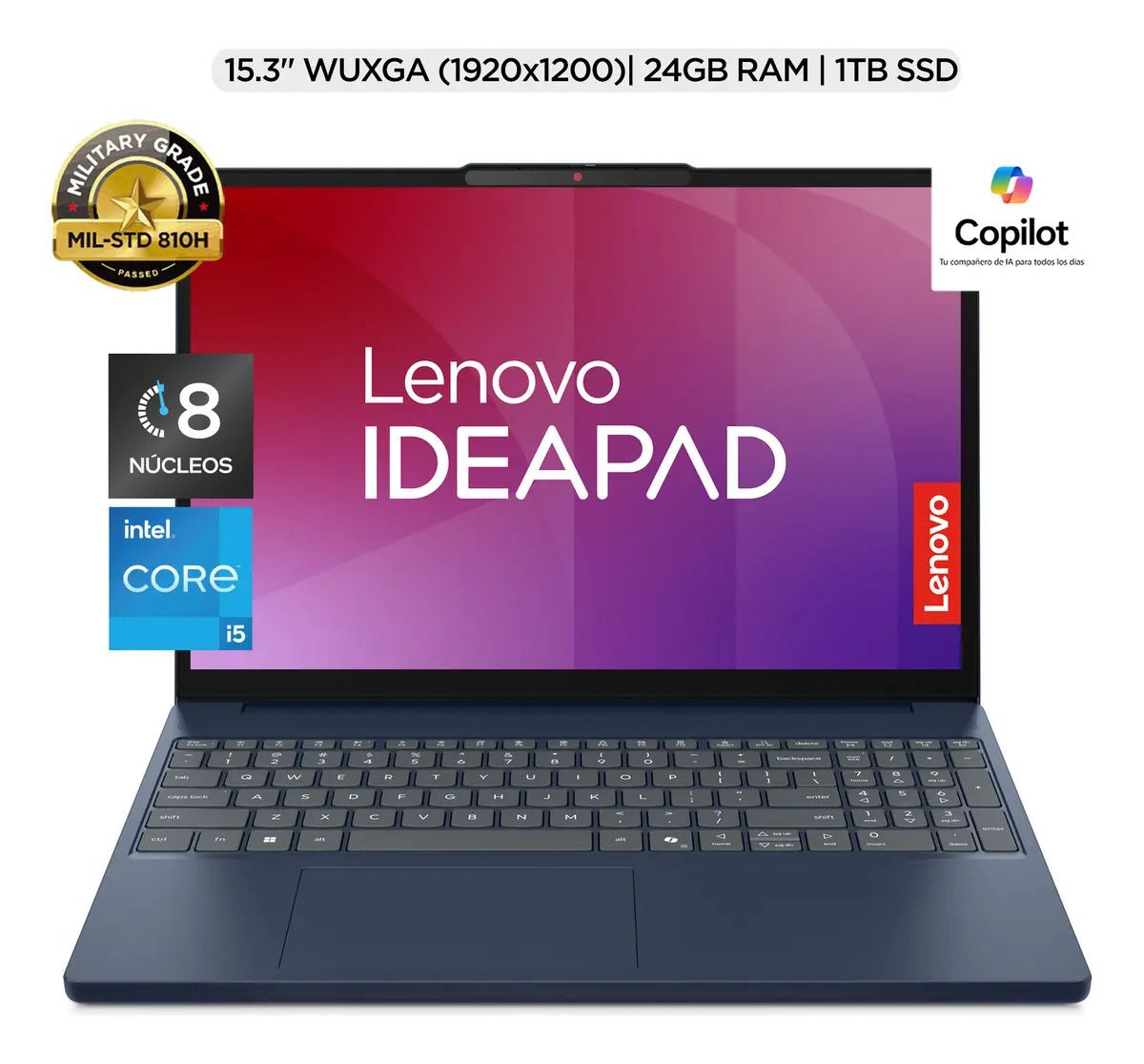 Laptop IdeaPad Slim 3 15,3 Intel Core I5 24gb Ram 1tb Ssd Lenovo - Oferta en Mercado Libre