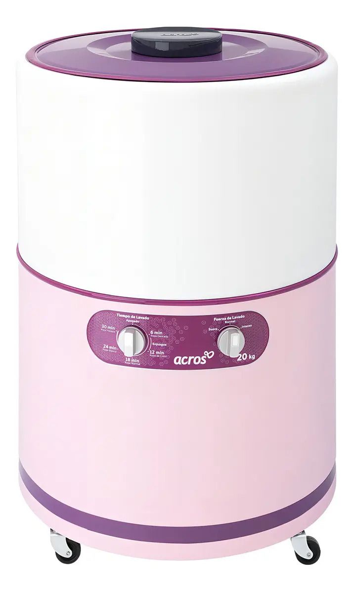 Lavadora semi-automática Acros hasta 20kg color rosa - Oferta en Mercado Libre