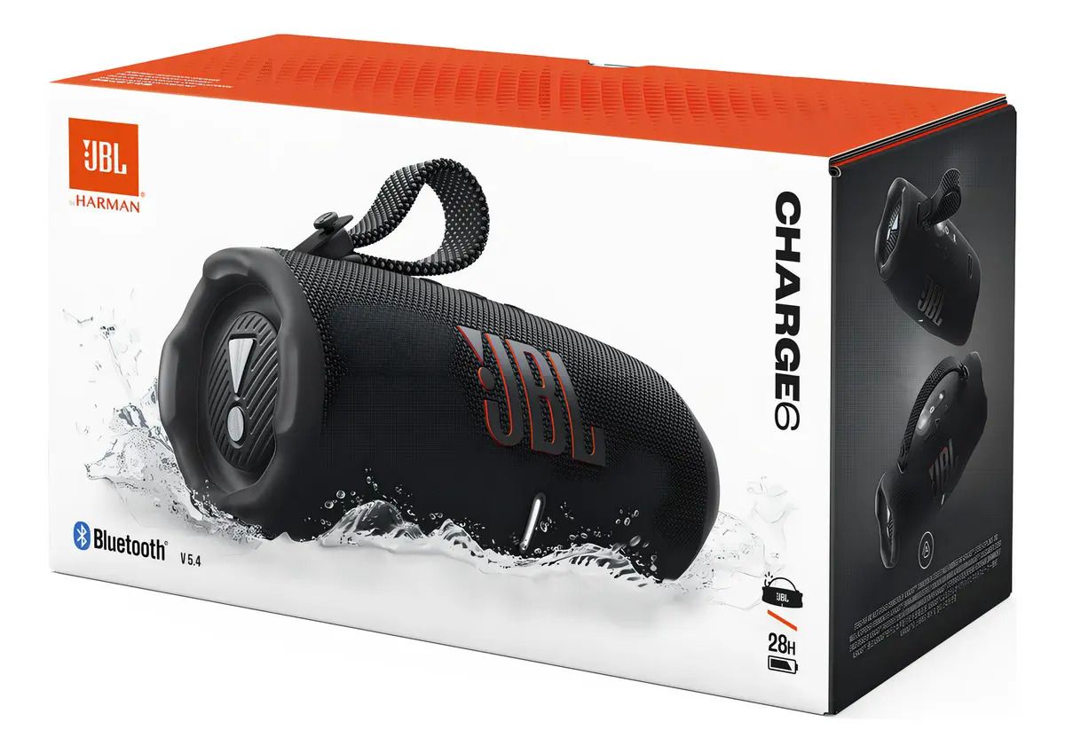 Parlante JBL Charge 6 Bluetooth Negro Portátil Negro - Oferta en Mercado Libre