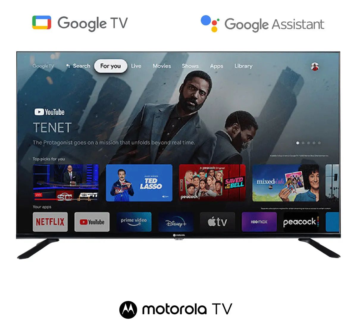 Smart Tv Motorola Pantalla 50 Pulgadas Google Tv Qled 4k - Oferta en Mercado Libre