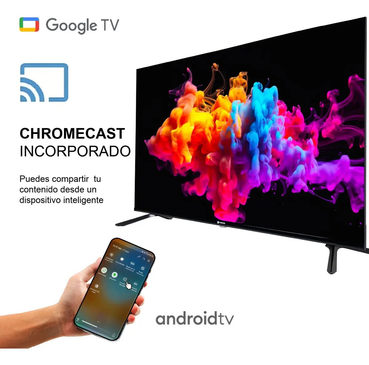 Smart Tv Motorola Pantalla 50 Pulgadas Google Tv Qled 4k - Oferta en Mercado Libre