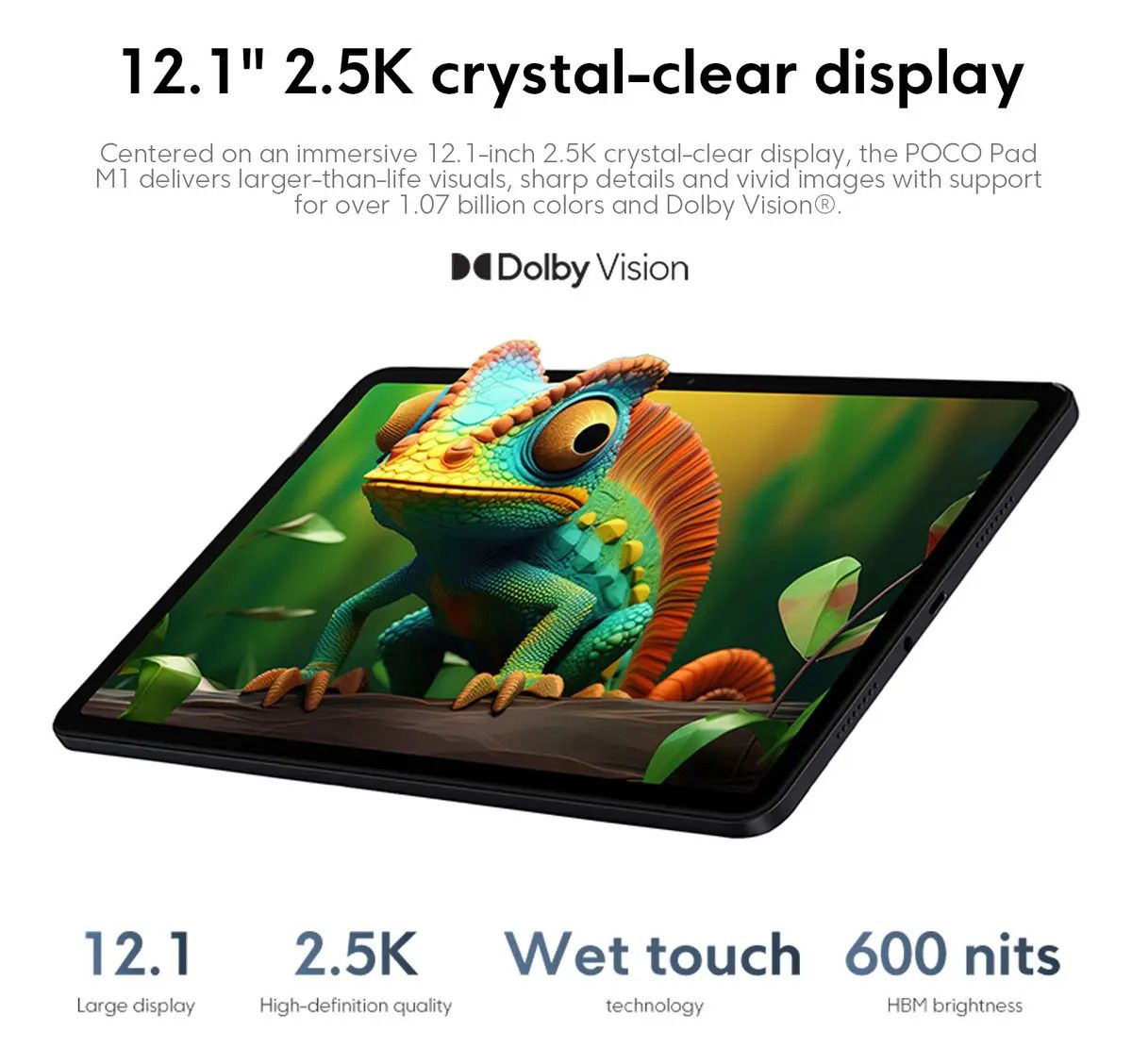 Tableta Xiaomi Poco Pad M1 12.1 256gb 8gb Color Gris - Oferta en Mercado Libre