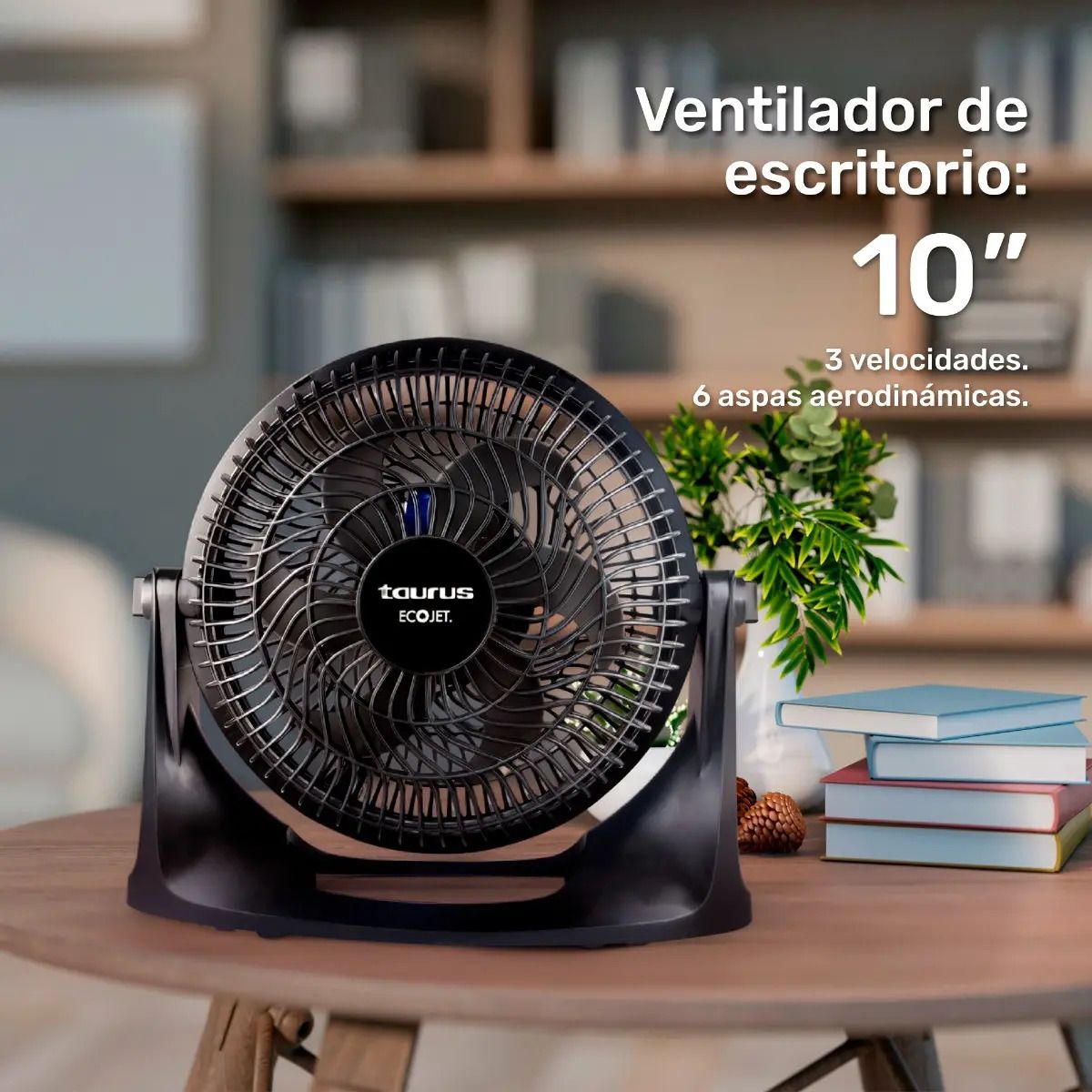 Ventilador De Mesa y Pared Taurus Oasis 10" 6 Aspas 3 Vel. - Oferta en Mercado Libre